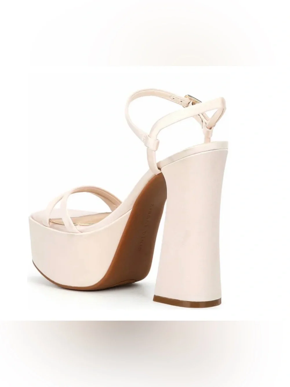 Gianni Bini Babel Satin Strappy Platform Dress Sandals